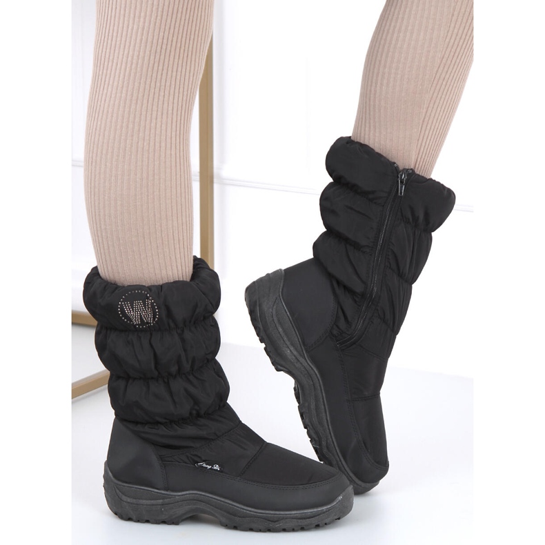 Bottes de neige Retto Black pour femmes le noir 1