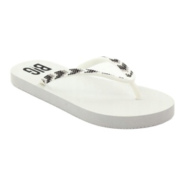 Tongs Big Star 274A549 pour femmes blanc 1