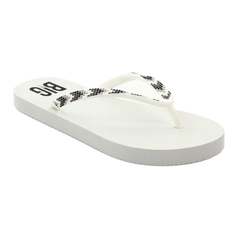 Tongs Big Star 274A549 pour femmes blanc 1