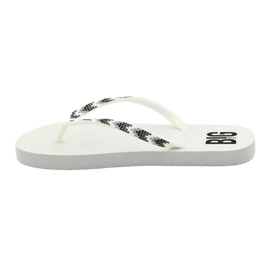 Tongs Big Star 274A549 pour femmes blanc 2
