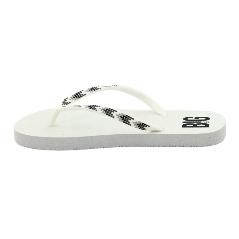 Tongs Big Star 274A549 pour femmes blanc 2