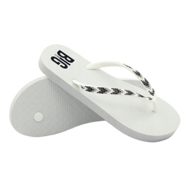Tongs Big Star 274A549 pour femmes blanc 3