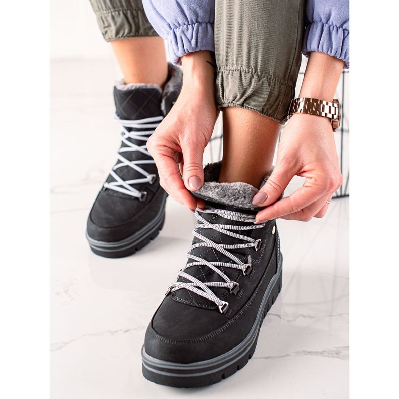 Goodin Trappeurs décontractés confortables noir 2