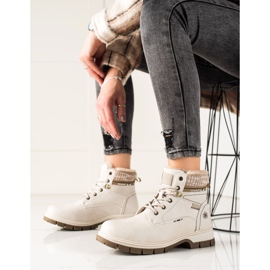 Goodin Trappeurs sportifs confortables beige 2