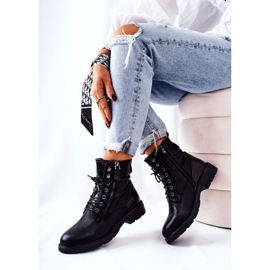 Bottes chaudes noires Mirthbrow avec fermeture éclair le noir 3