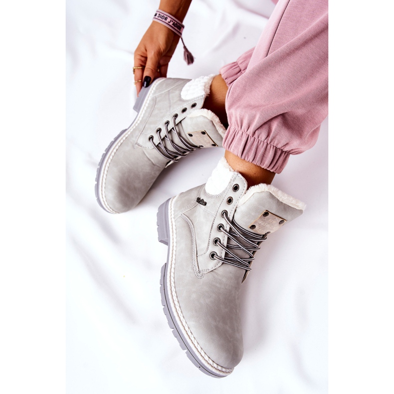 PH1 Trappeurs Cuir Chauffé Gris Clair Laralis 1 PH1 Trappeurs Cuir Chauffé Gris Clair Laralis 1