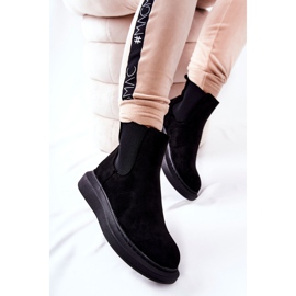 PS1 Suede Booties Jodhpur boots sur la plateforme Black Marissa noir 2