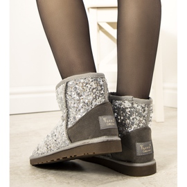 Bottes isolées argentées, emu Autumnsnow 8