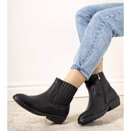 Bottes de cowboy chaudes noires Jolicoeur 1