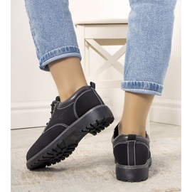 Chaussures noires sur semelle épaisse Pelland le noir 1