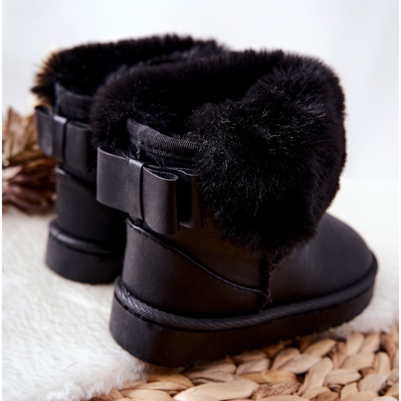 Bottes De Neige Enfant Avec Fourrure Noir Madie le noir 2