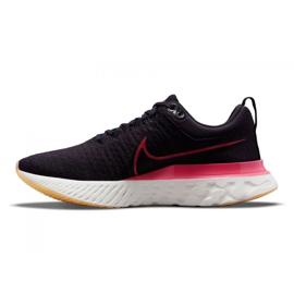 Nike React Infinity Run Flyknit 2 W CT2423-501 chaussures de course le noir violet 1