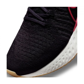 Nike React Infinity Run Flyknit 2 W CT2423-501 chaussures de course le noir violet 3