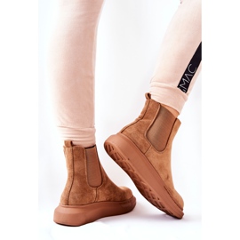 PS1 Suede Booties Jodhpur boots sur la plateforme Beige Marissa brun 1 PS1 Suede Booties Jodhpur boots sur la plateforme Beige Marissa brun 1