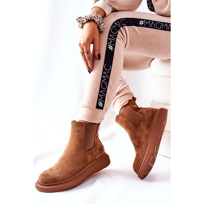 PS1 Suede Booties Jodhpur boots sur la plateforme Beige Marissa brun 2 PS1 Suede Booties Jodhpur boots sur la plateforme Beige Marissa brun 2