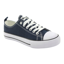 American Club Les baskets féminines liées au bleu marine américain LH10 multicolore 2