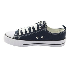 American Club Les baskets féminines liées au bleu marine américain LH10 multicolore 3