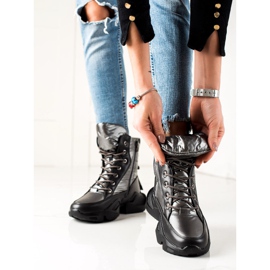 Seastar Bottes de neige chaudes à la mode argent gris 3