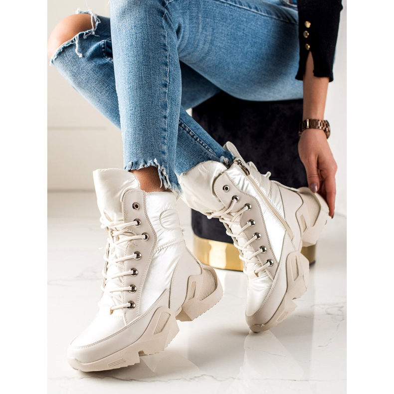 Seastar Bottes de neige chaudes à la mode beige 2