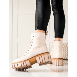 Seastar Bottes trappeurs sur la plate-forme beige 1 Seastar Bottes trappeurs sur la plate-forme beige 1