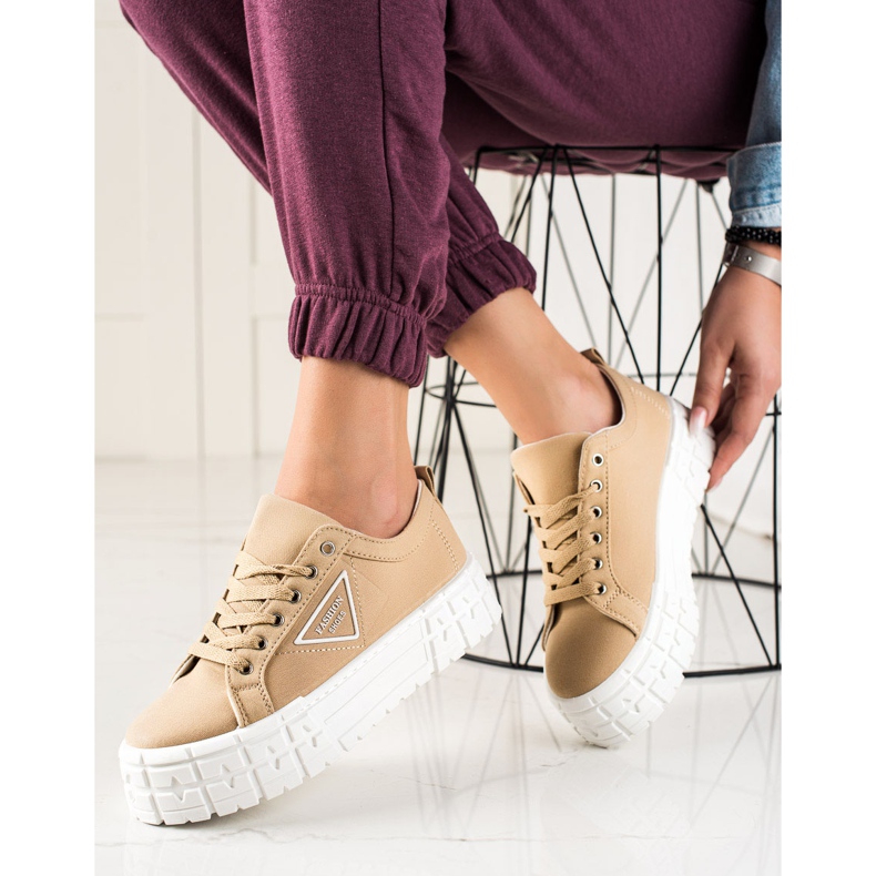 Goodin Chaussures de mode marron beige 2