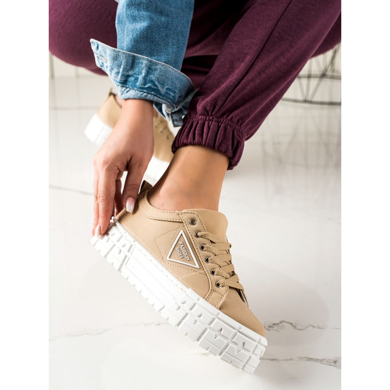 Goodin Chaussures de mode marron beige 1