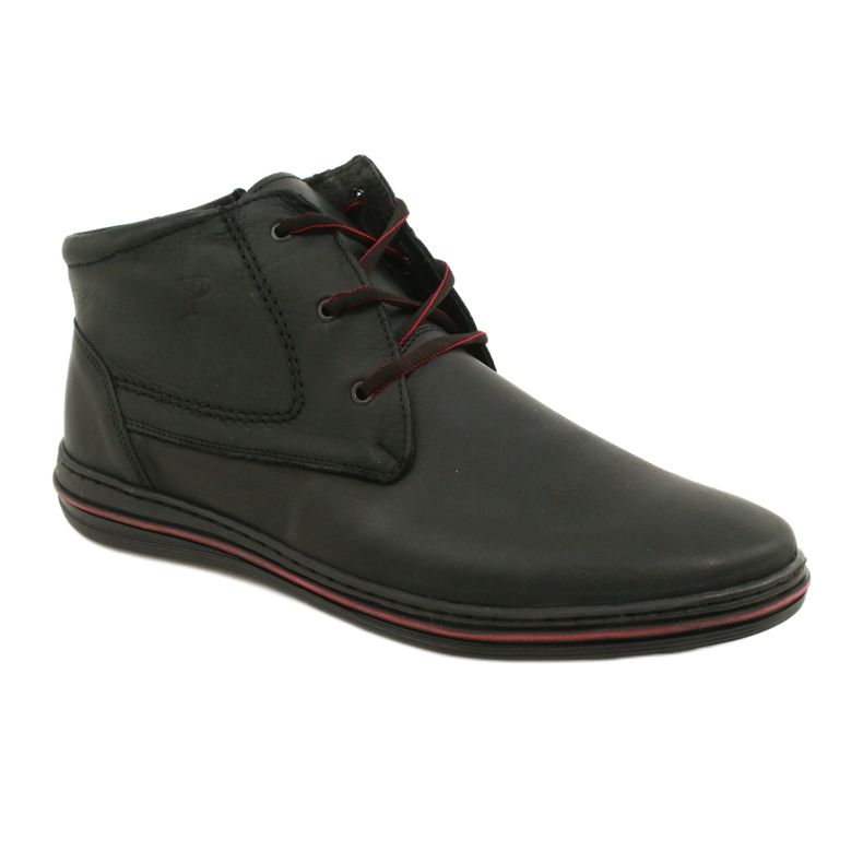 Polbut 339 chaussures pour hommes noires 1