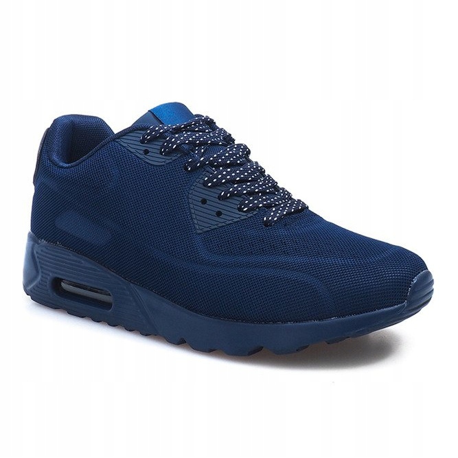 Chaussures de sport noires pour hommes 5586-3 bleu marine 3