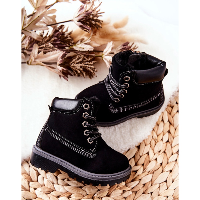 Bottes Trappeurs Enfant Noir Milos 2