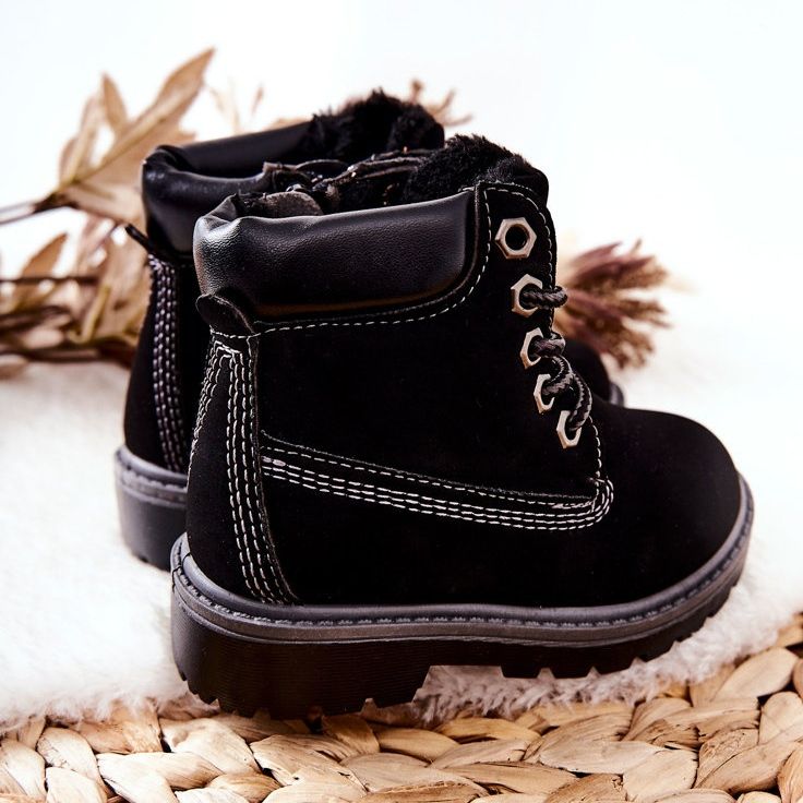 Bottes Trappeurs Enfant Noir Milos 1