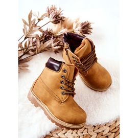 Bottes Trappeurs Enfant Camel Milos brun 2