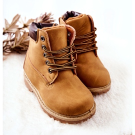Bottes Trappeurs Enfant Camel Milos brun 4