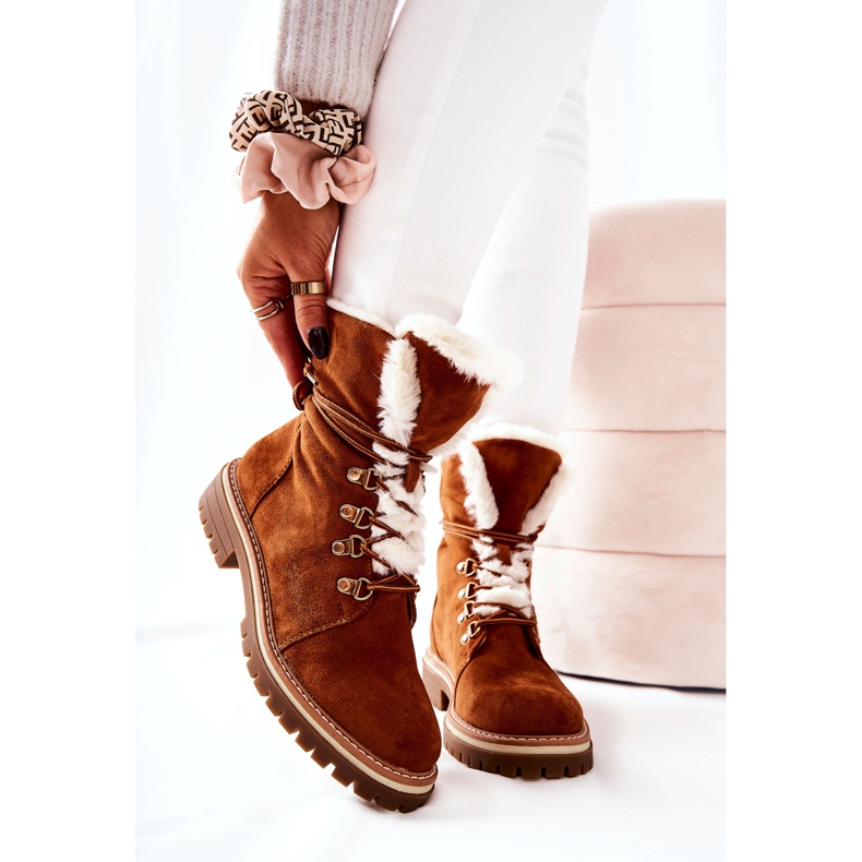 Bottes chaudes Nelby camel brun 1