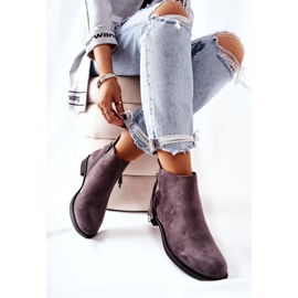 Boots Femme Daim Gris Numbero 2