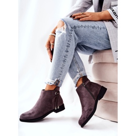 Boots Femme Daim Gris Numbero 4
