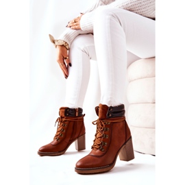 Bottes Chaudes Sur Un Talon Camel Charmmis brun 4