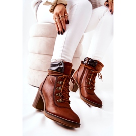 Bottes Chaudes Sur Un Talon Camel Charmmis brun 1