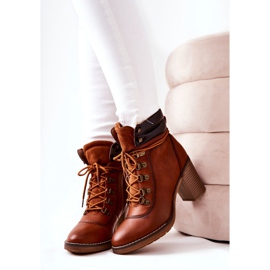 Bottes Chaudes Sur Un Talon Camel Charmmis brun 3