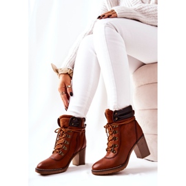 Bottes Chaudes Sur Un Talon Camel Charmmis brun 6