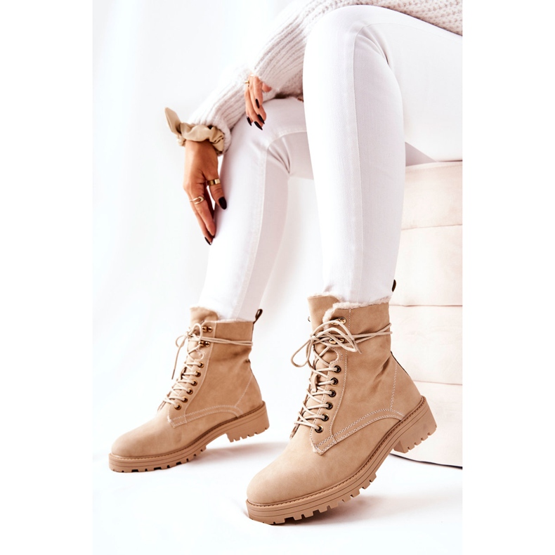 Bottes Chaudes Workers Beige Kimmie 2