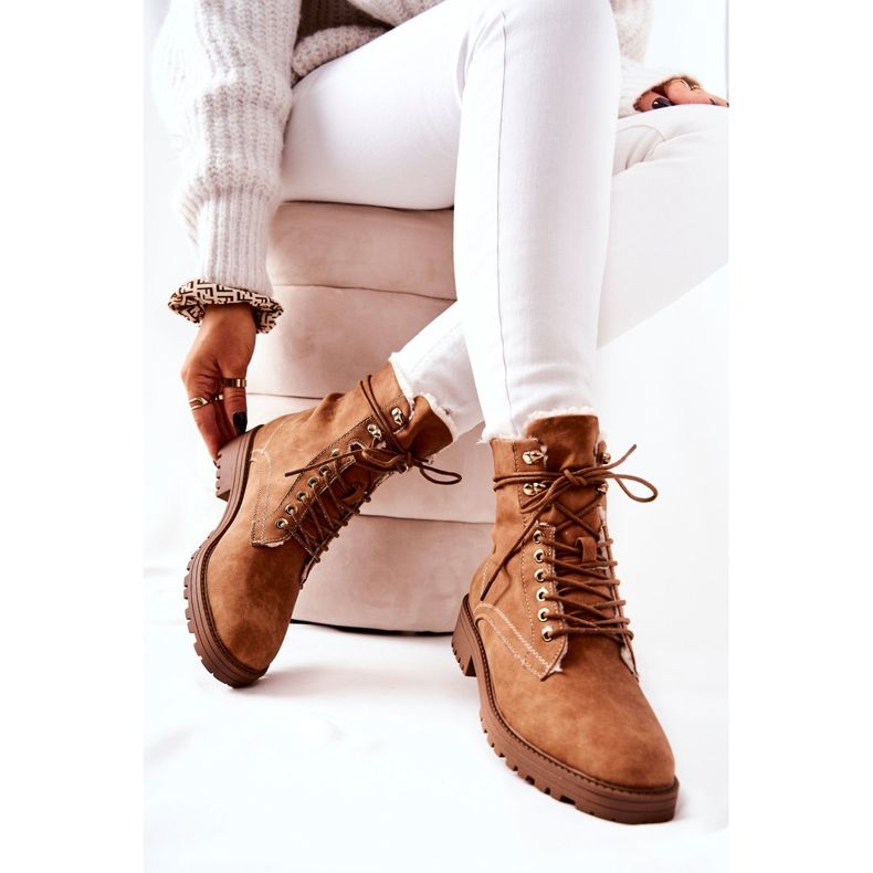 Bottes Chaudes Ouvriers Camel Kimmie brun 2