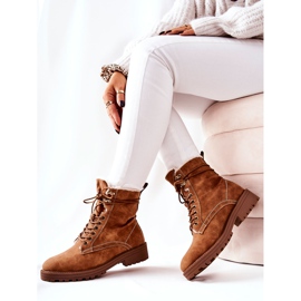 Bottes Chaudes Ouvriers Camel Kimmie brun 6
