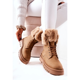 Bottes Chaudes Avec Fourrure Beige Farley brun 6