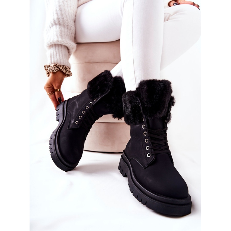 Bottes Chaudes Avec Fourrure Noir Farley 2