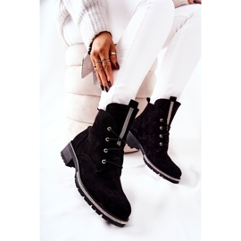 Bottes chaudes en daim noires Grecia le noir 4
