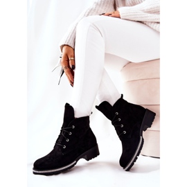 Bottes chaudes en daim noires Grecia le noir 3
