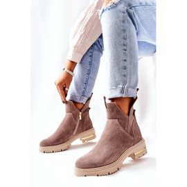 PA2 Bottes Chaudes Avec Une Coupe Cappucino Tanya beige 2