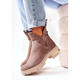PA2 Bottes Chaudes Avec Une Coupe Cappucino Tanya beige 1