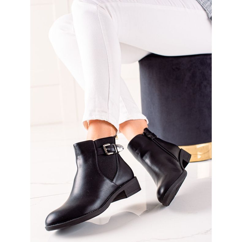 Chc Shoes Bottes noires confortables le noir 1