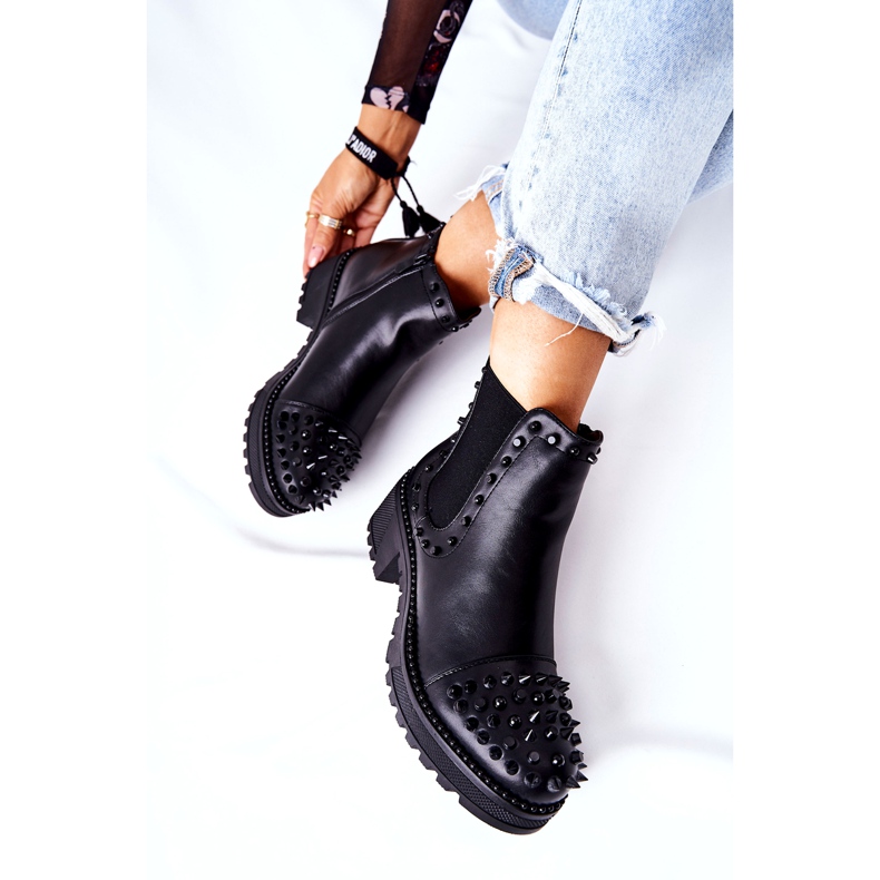 PG1 Bottes Comonis Jodhpur Noires Avec Jets le noir 1